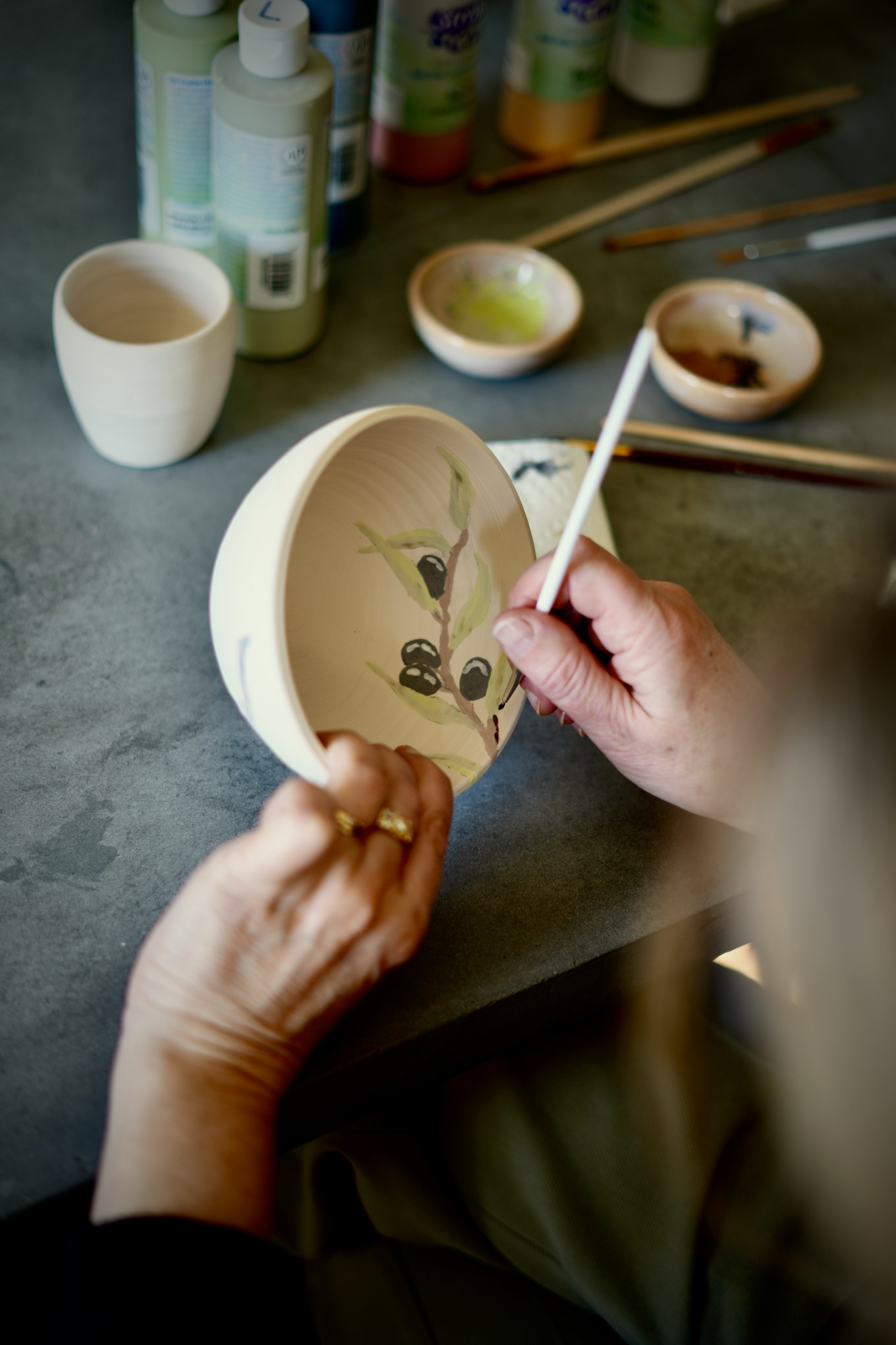 DIY Pottery Painting - 2 grote kopjes